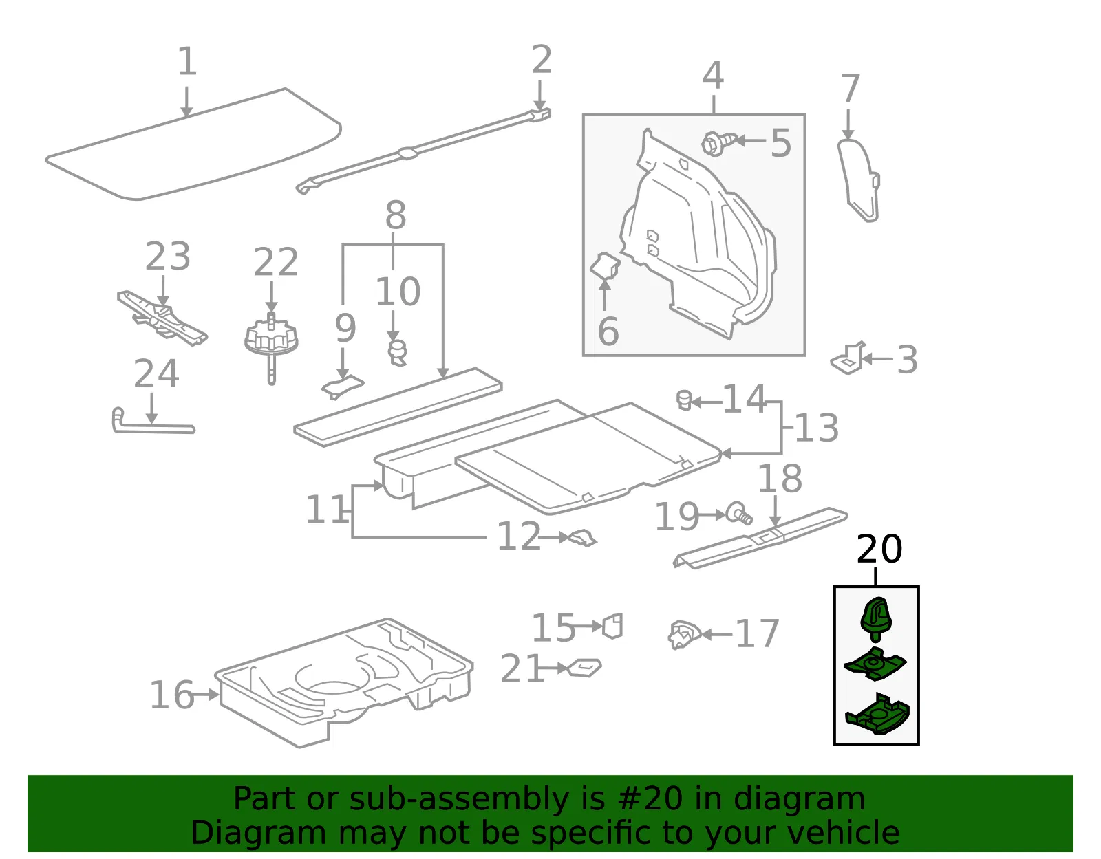 Loop Kit Cargo Tie Dn - GM (88972736) - view 2