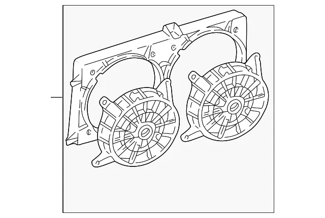 SHROUD KIT ENG ELEC COOL F - GM (88986470)