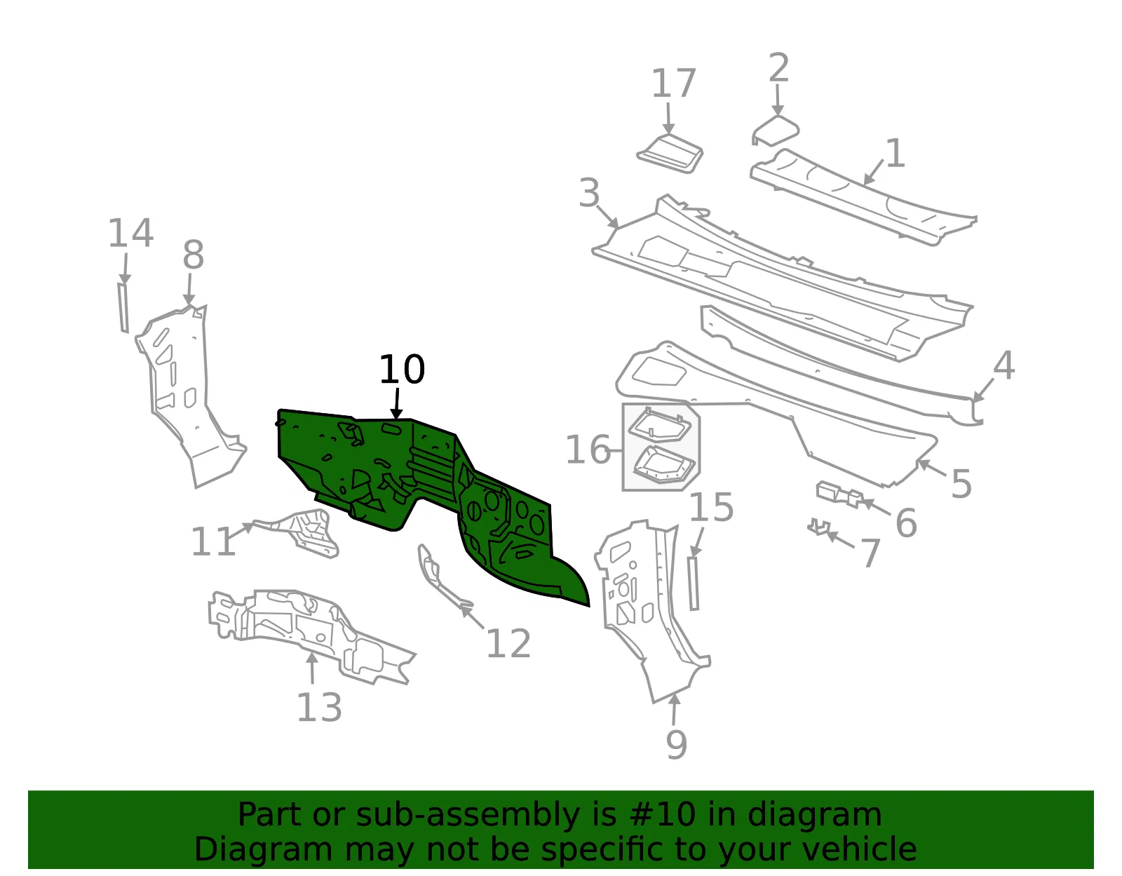 Panel Asm Da - GM (89025527) - view 2