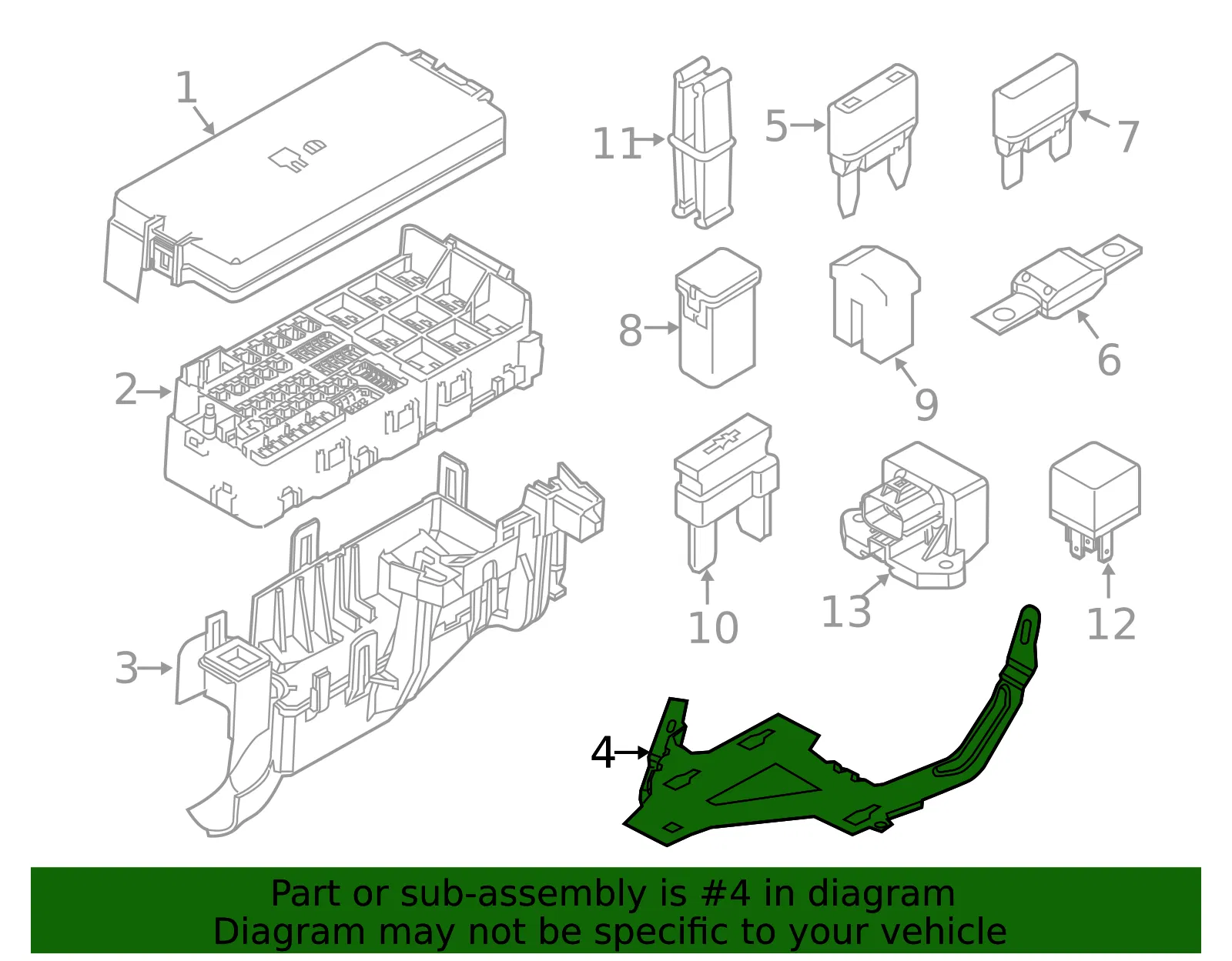 Mount Bracket - Ford (8a8z14a254a) - view 3