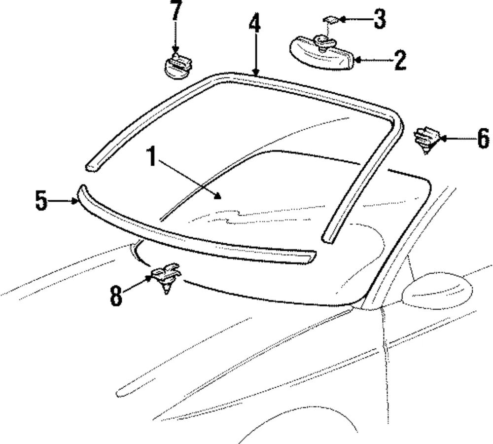 Retainer W/S R/Mldg - GM (90493426)