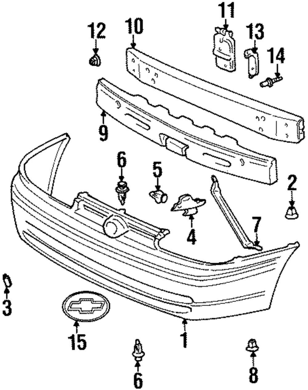 Bar Frt Bpr Imp - GM (94857149)