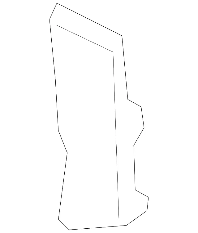 Front Compartment Side Rail Wheelhouse Panel Baffle - GM (95940403) - view 2