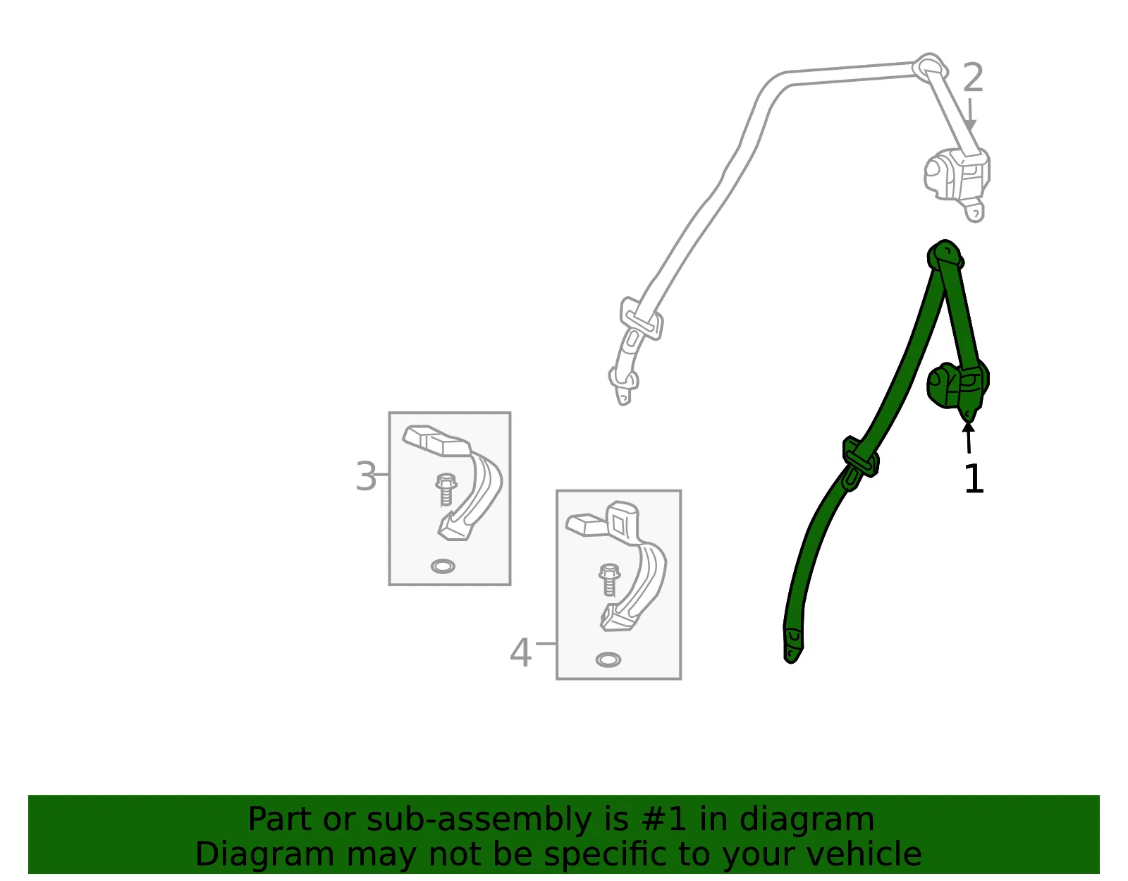 Outer Belt Assembly - Passenger Side (RH) - GM (96817695) - view 2