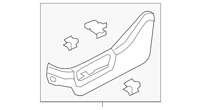 Side Shield - Driver's Side (LH) - Ford (BC3Z-2562187-AB) - view 6