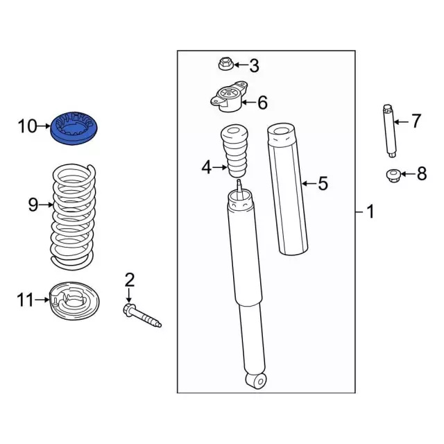 Upper Insulator - Ford (CV6Z-5586-G) - view 3