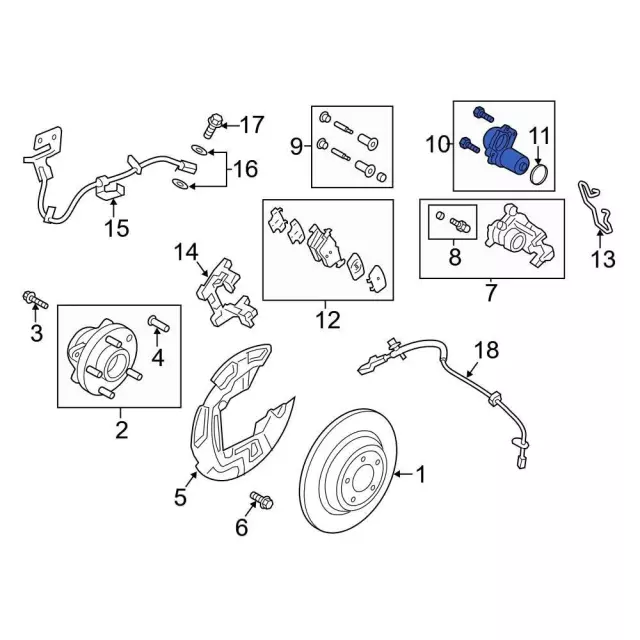 Adjust Motor - Driver's Side (LH) - Ford (DG9Z-2B713-A) - view 6