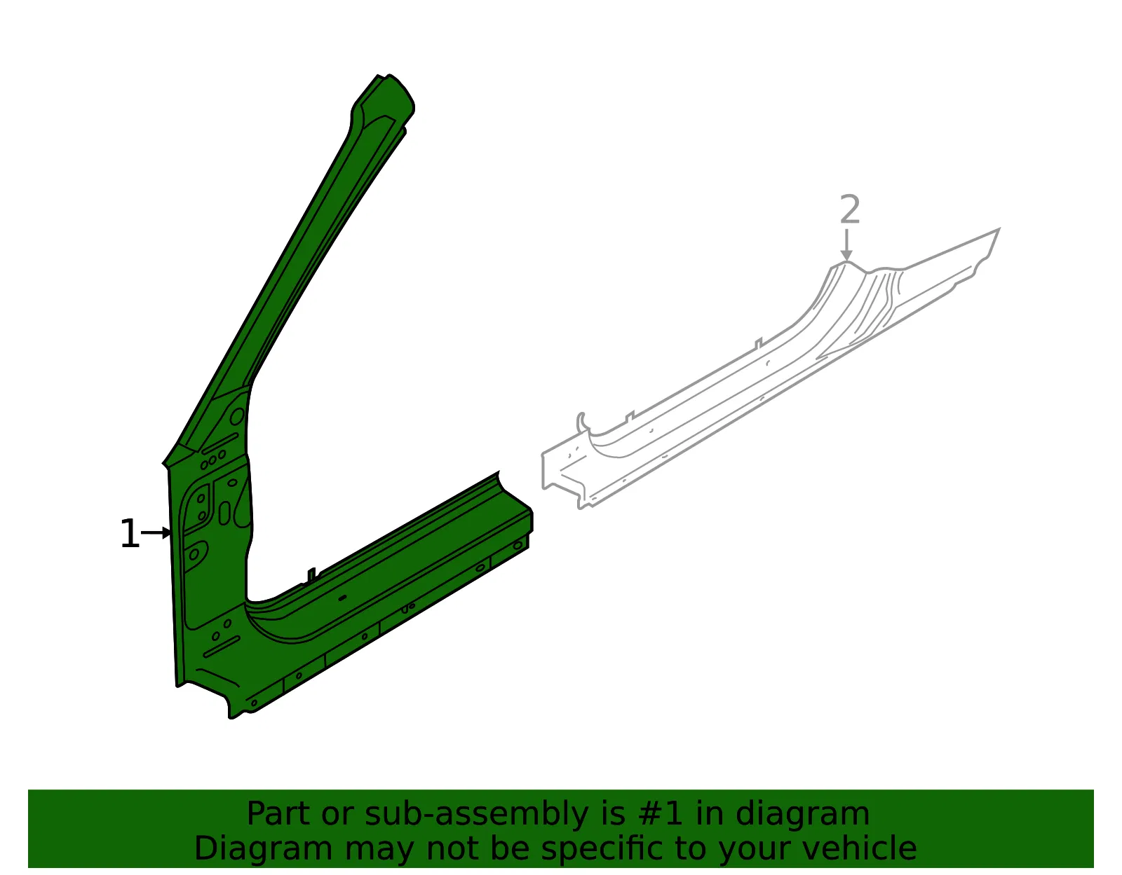 Aperture Panel - Driver's Side (LH) - Ford (FR3Z-76211A11-A) - view 2