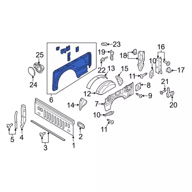 Truck Bed Panel - Ford (ML3Z-9827840-C)