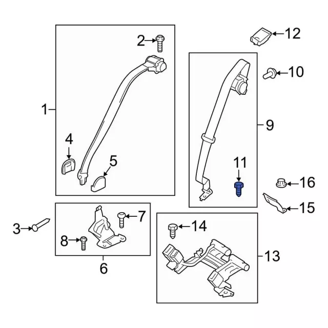 Buckle End Bolt - Ford (N807750S437) - view 2