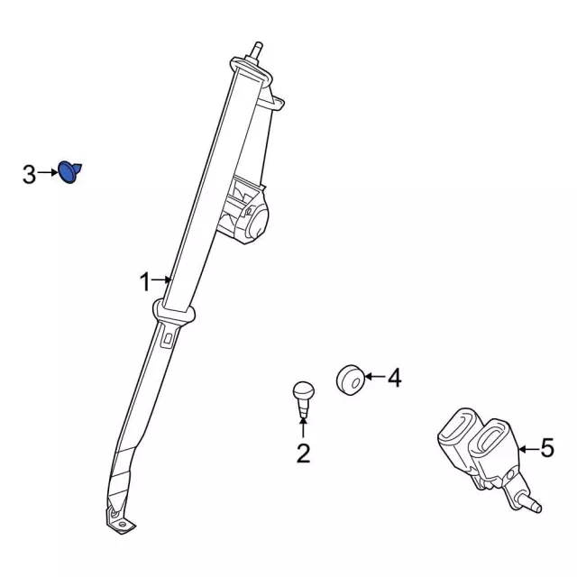 Buckle End Bolt - Ford (N807750S437) - view 3