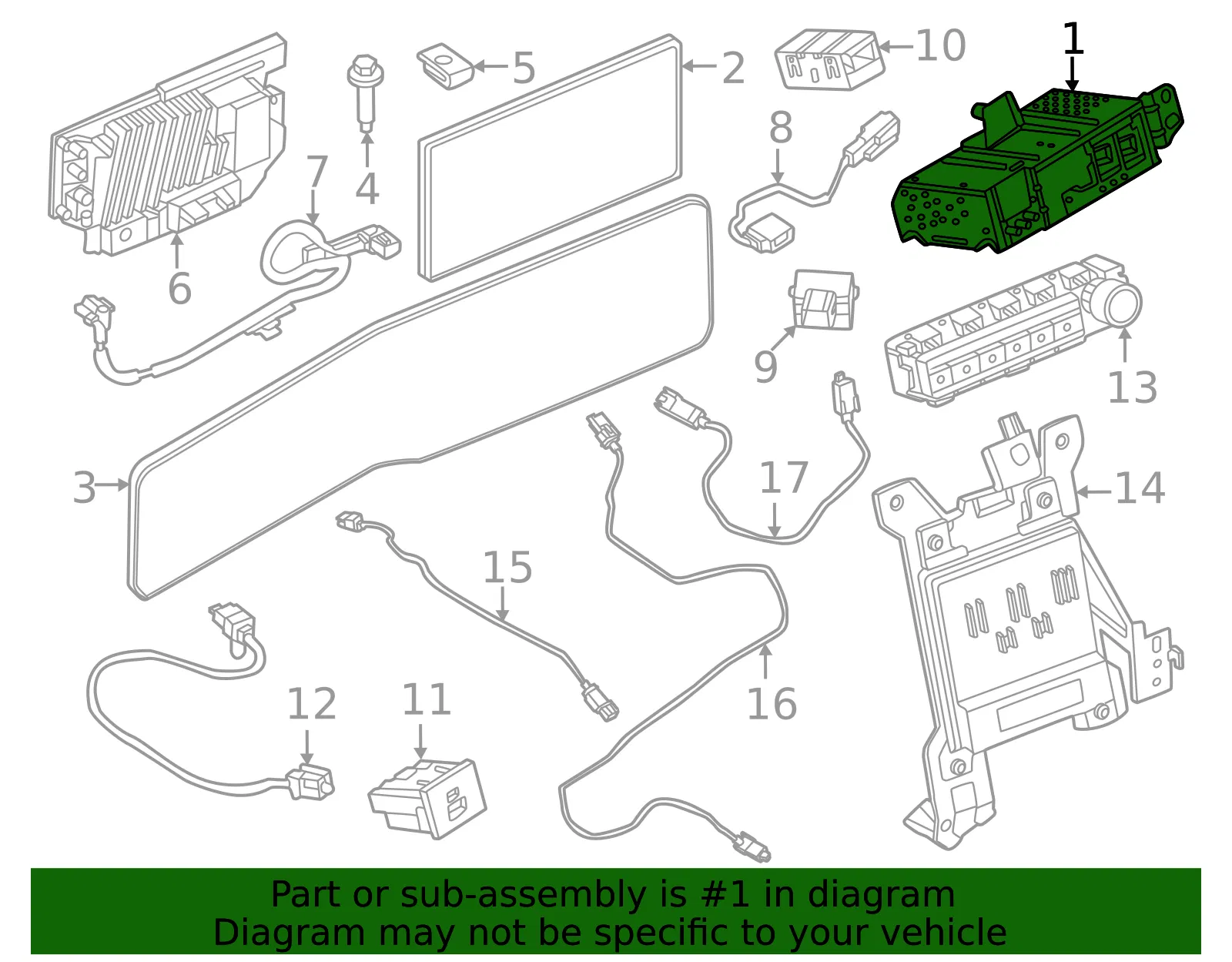 Radio Control Unit - Ford (PR3Z-18C869-C) - view 2