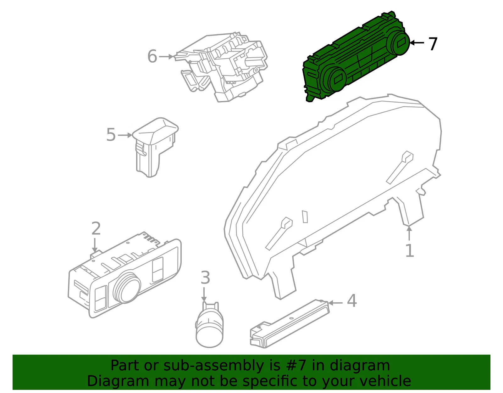 Control - Ford (R1PZ-19980-F) - view 2