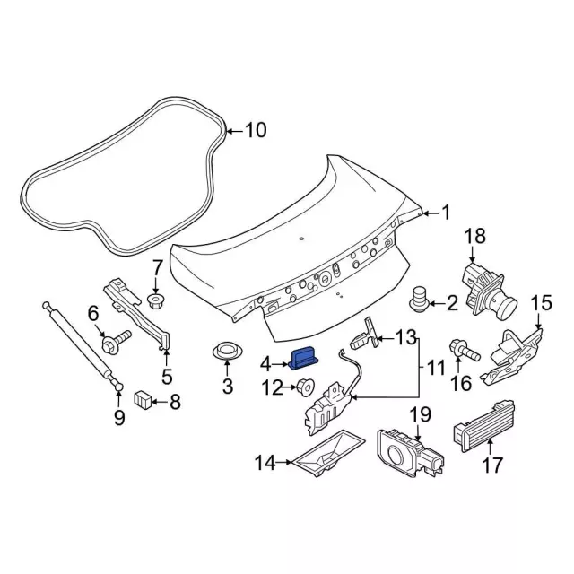 Lift Gate Plug - Ford (W528026S300) - view 2