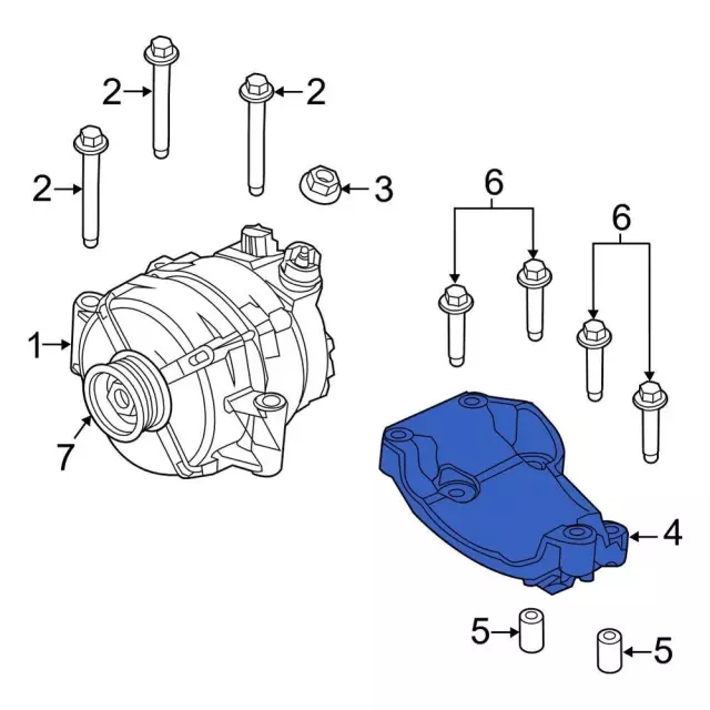 Bracket - Ford (al3z10a313e) - view 4