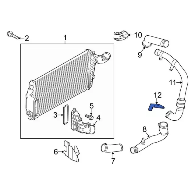 Bracket - Ford (bb5z6l657a) - view 4