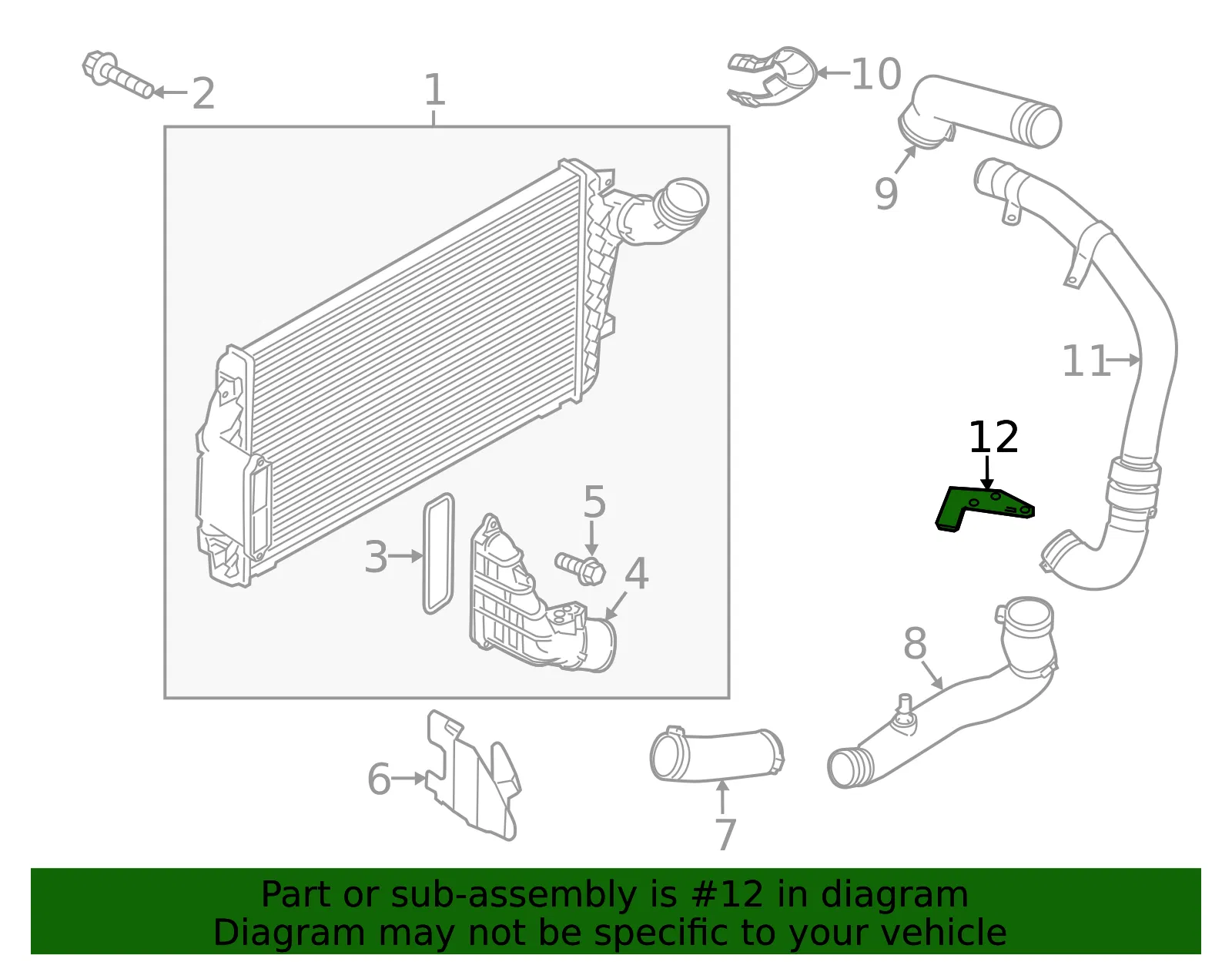 Bracket - Ford (bb5z6l657a) - view 7