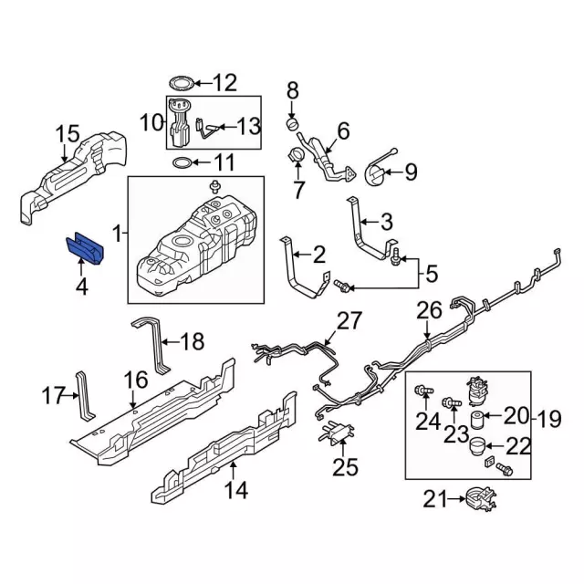 Support Strap Bracket - Ford (bc3z9046f) - view 3