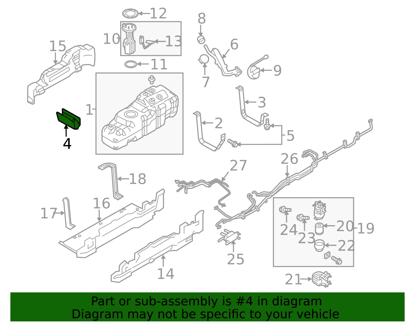 Support Strap Bracket - Ford (bc3z9046f) - view 6