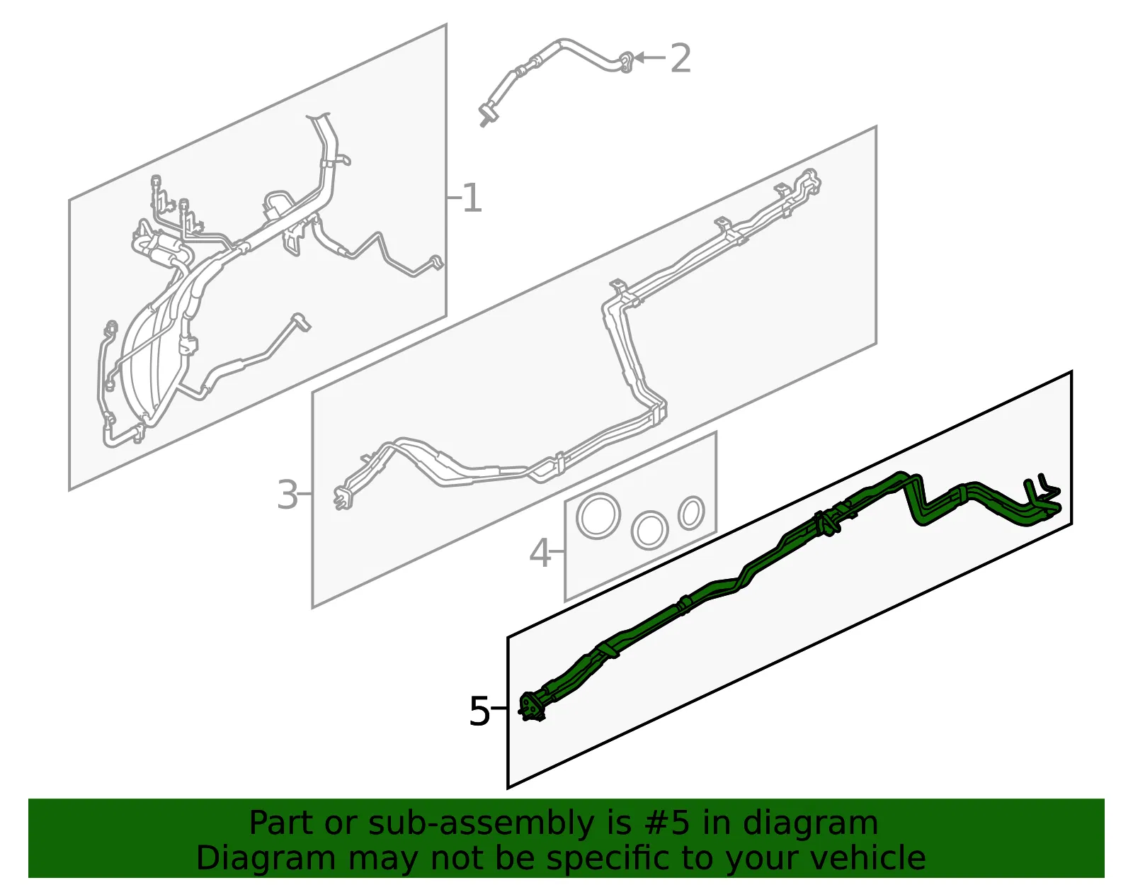 A/C Refrigerant Liquid Hose - Ford (bk3z19835d) - view 3