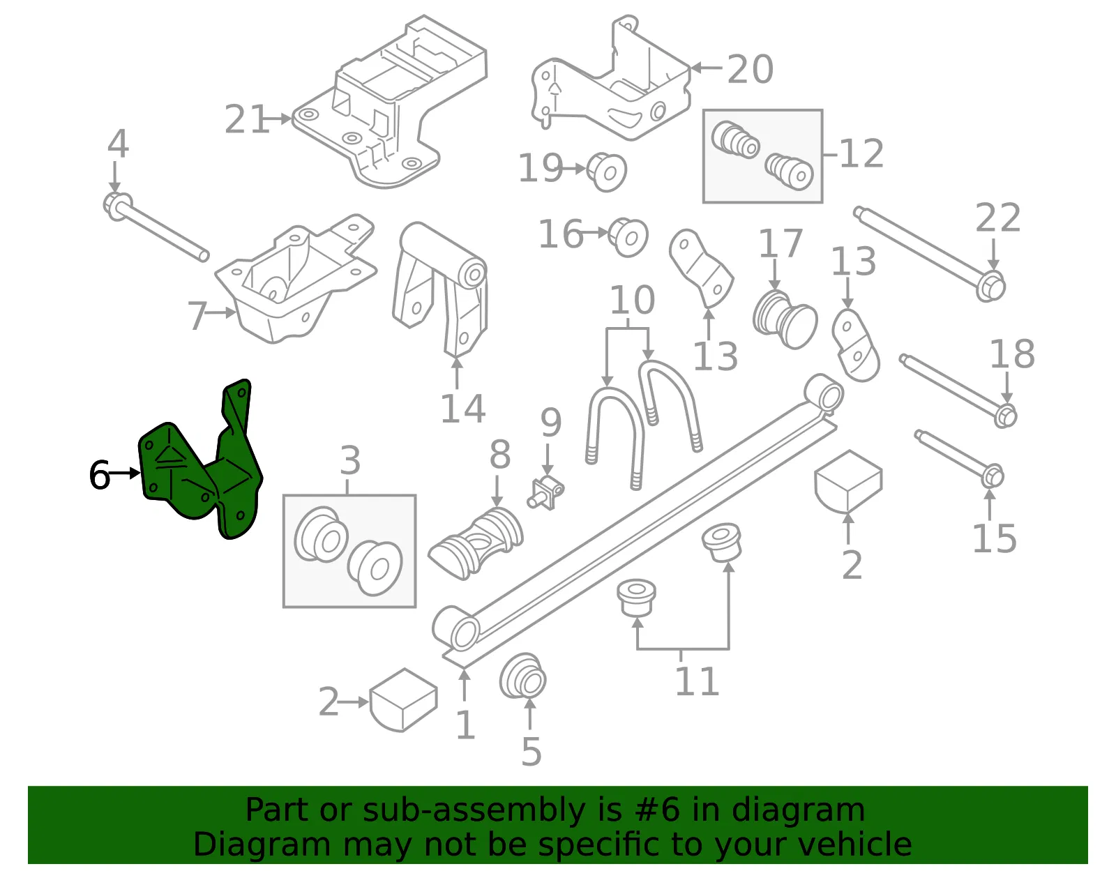 Front Bracket - Ford (bk3z5775p) - view 5