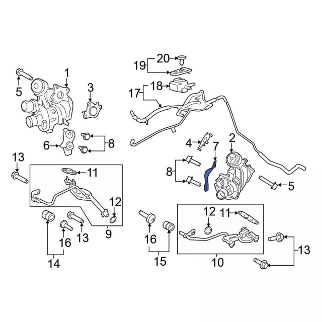 Bracket - Ford (bl3z9p462b) - view 2
