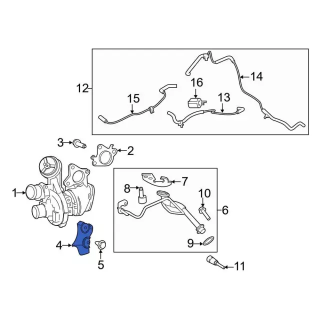 Bracket - Ford (bl3z9p462b) - view 3