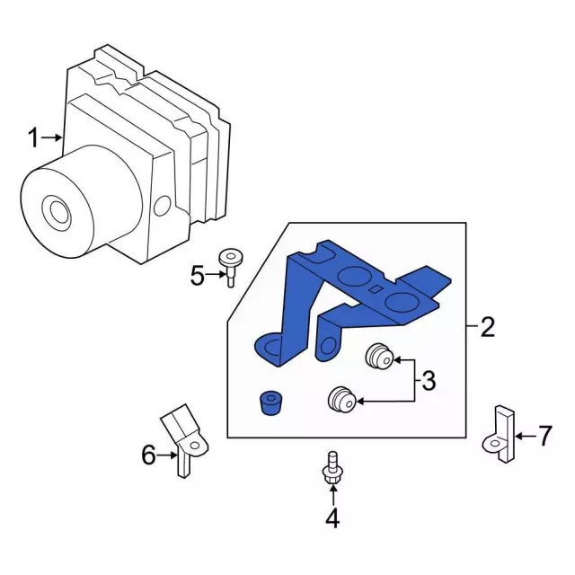 Bracket - Ford (cp9z2b389a) - view 4