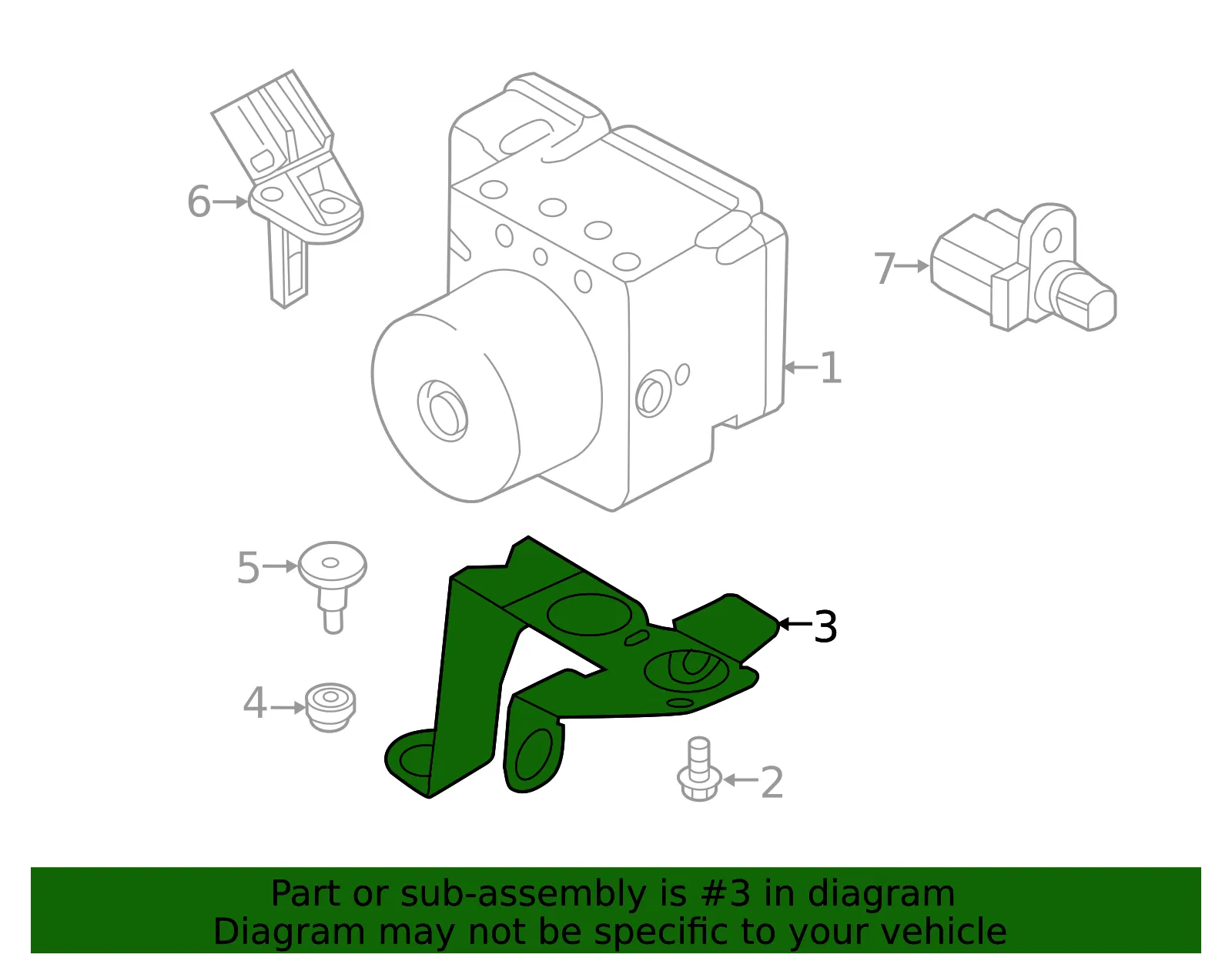 Bracket - Ford (cp9z2b389a) - view 7