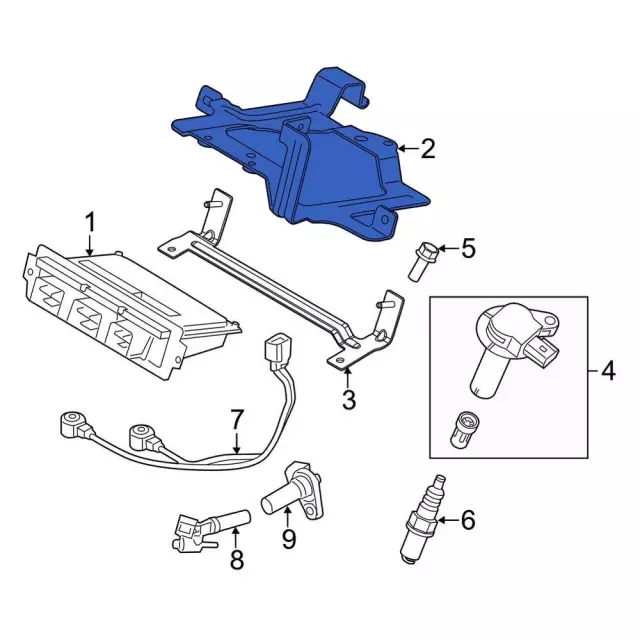 Bracket - Ford (db5z12a659b) - view 4