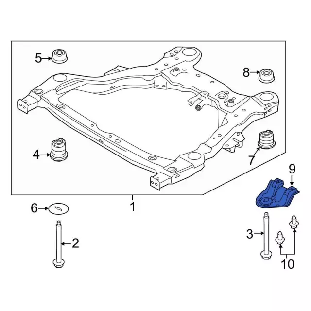 Mount Bracket - Ford (db5z5084c) - view 4