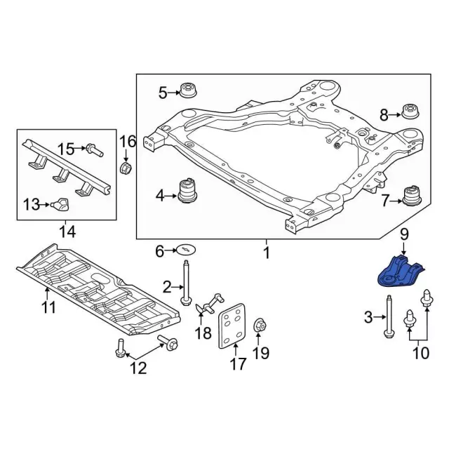Mount Bracket - Ford (db5z5084c) - view 5