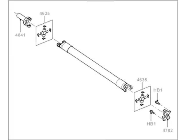 Drive Shaft - Ford (dl1z4602d)