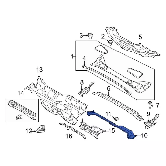Bracket - Ford (dv6z16a200a) - view 2