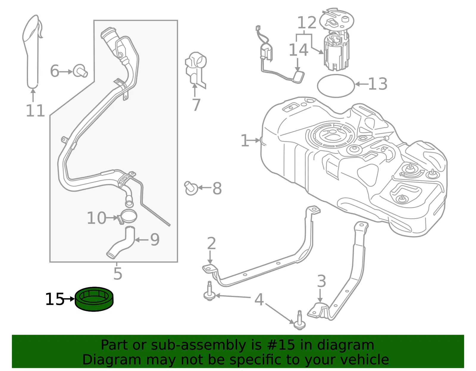 Lock Ring - Ford (dv6z9c385aa) - view 3