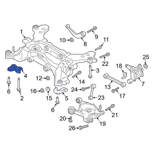 Bracket - Ford (e1gz5084a) - view 2