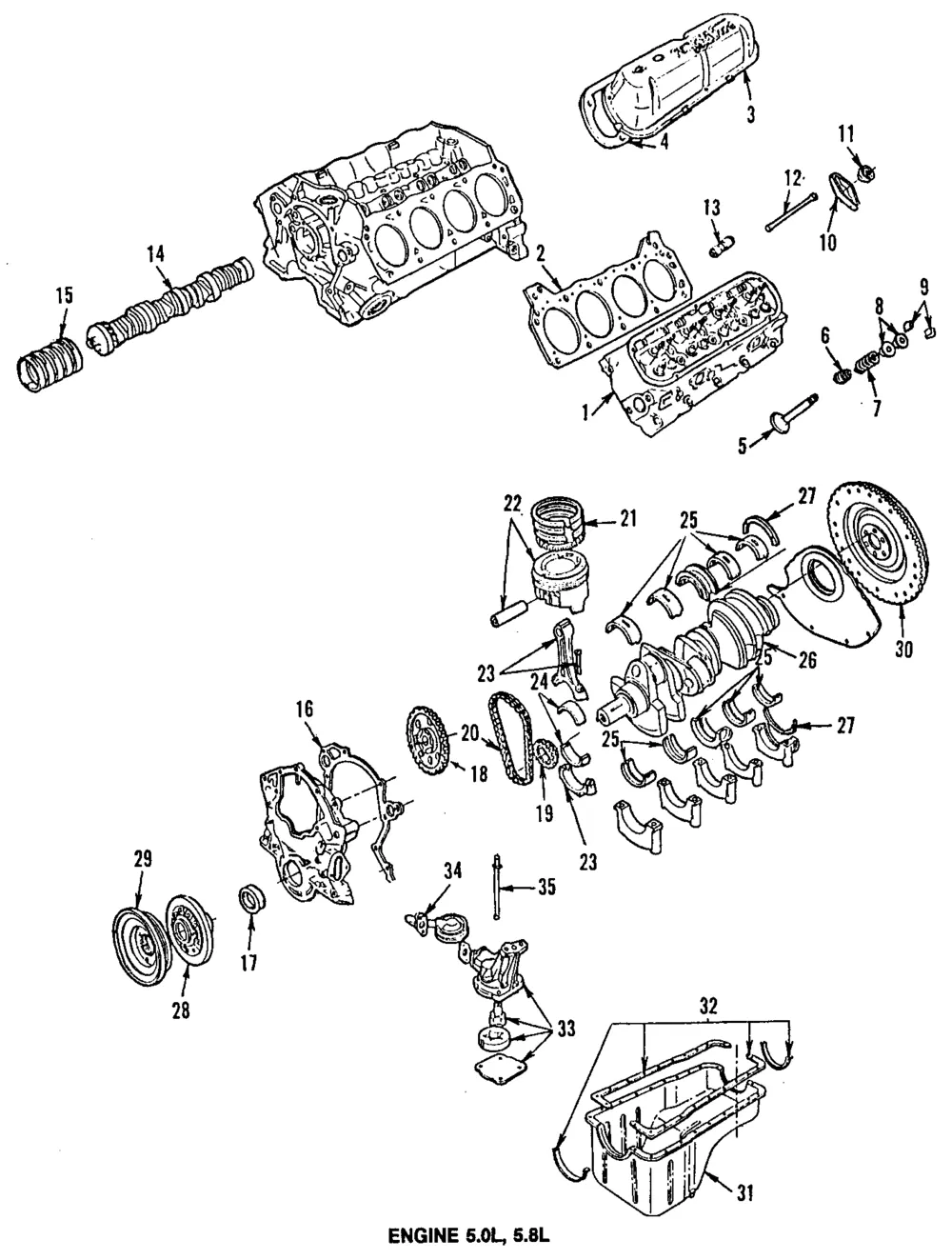 Push Rods - Ford (e5az6565a) - view 3