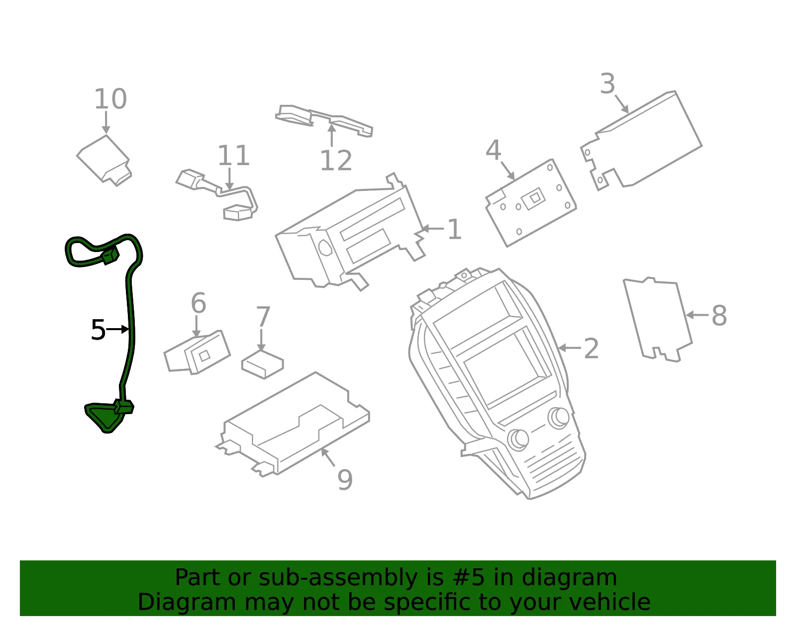 Cable Assembly - Ford (ej7z14d202a) - view 6