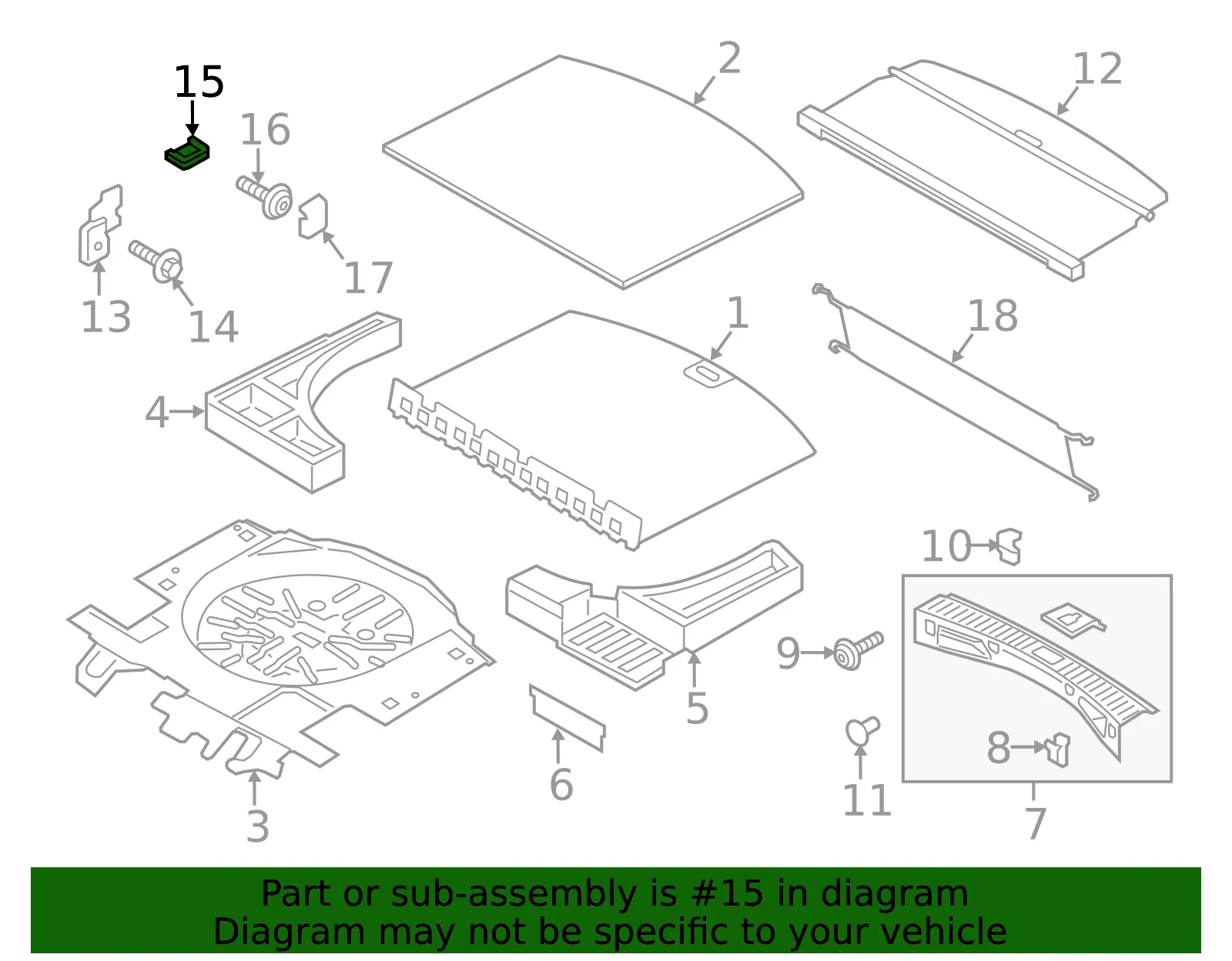 Hook Tie Down - Ford (ej7z78550a74bb) - view 3