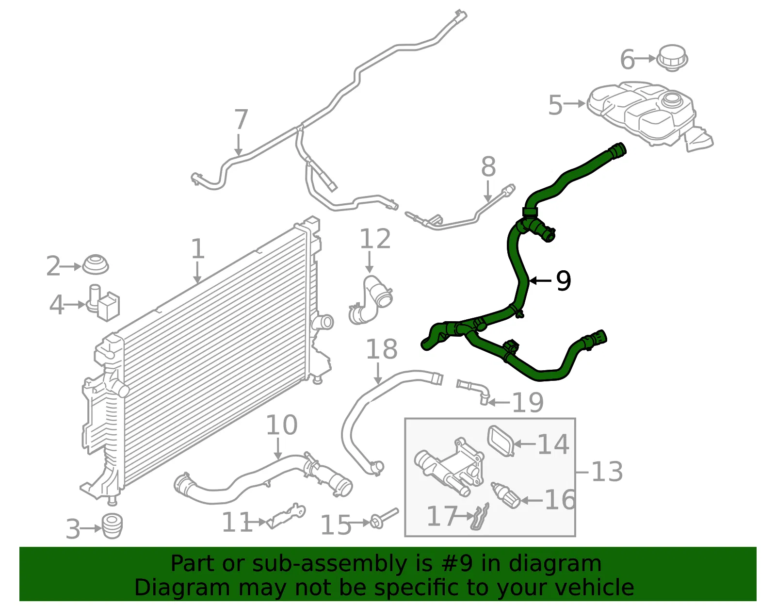 Hose Assembly - Ford (ej7z8075b) - view 5