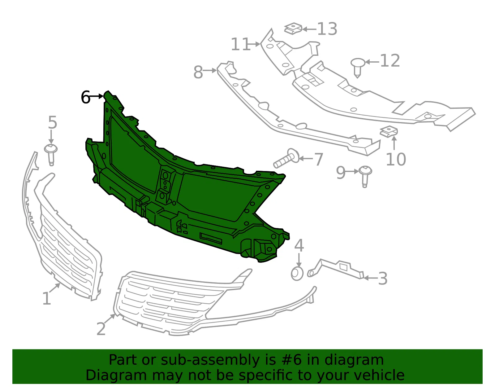Mount Panel - Ford (ej7z8a284a) - view 5