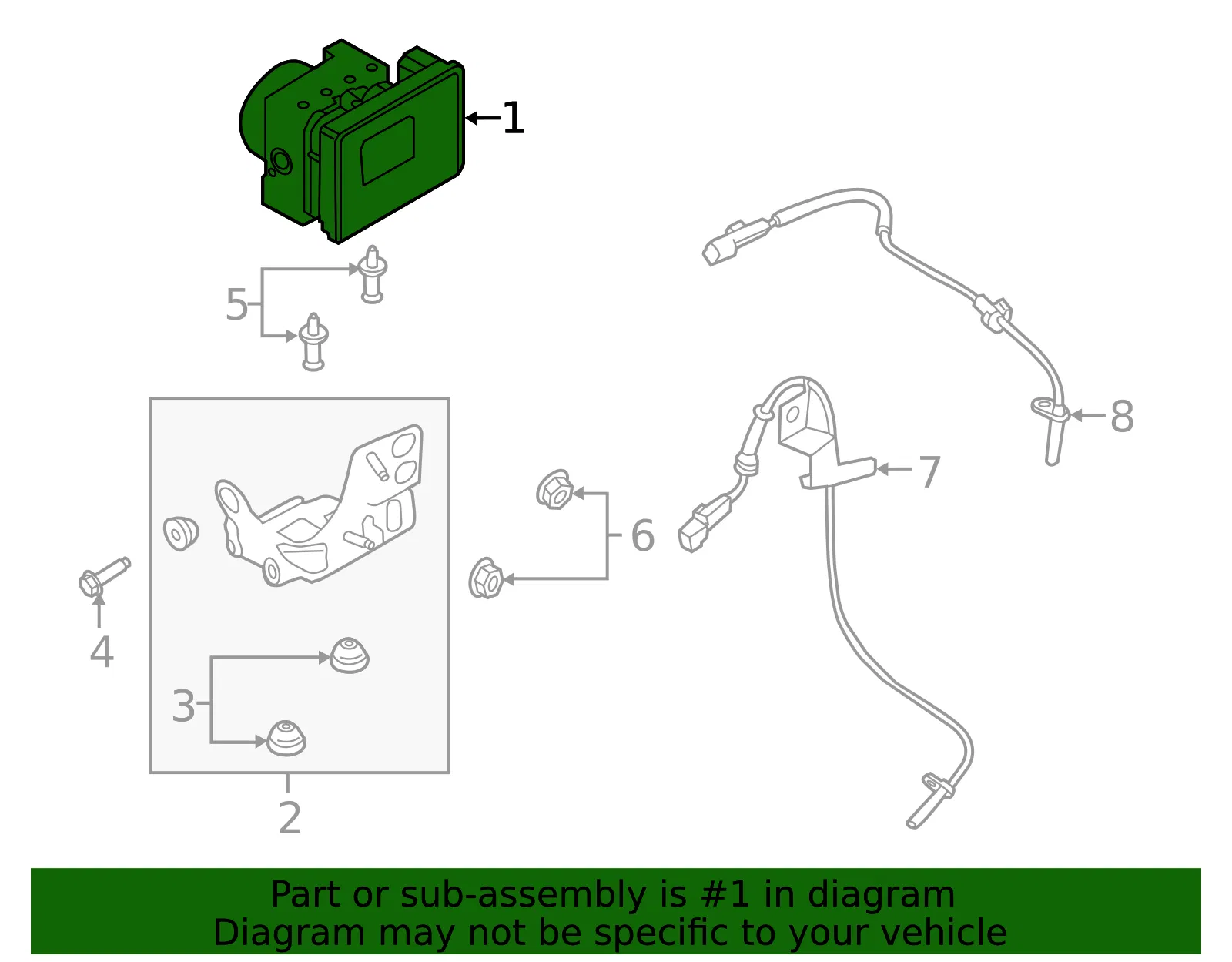 ABS Pump Assembly - Ford (fg9z2c065a) - view 5