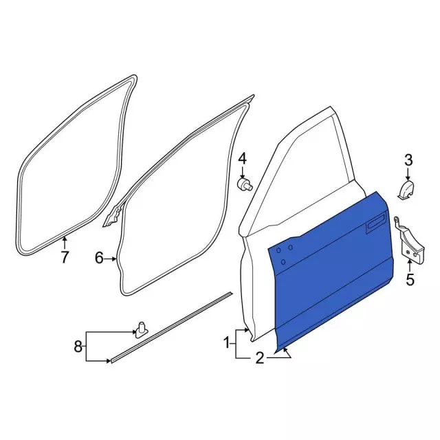 Outer Panel - Ford (fl3z1620201a) - view 2