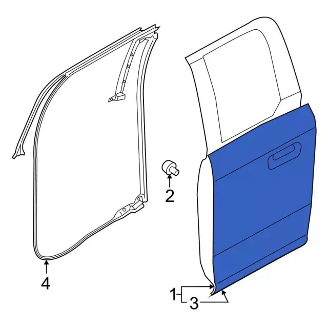 Outer Panel - Ford (fl3z1620201a) - view 3