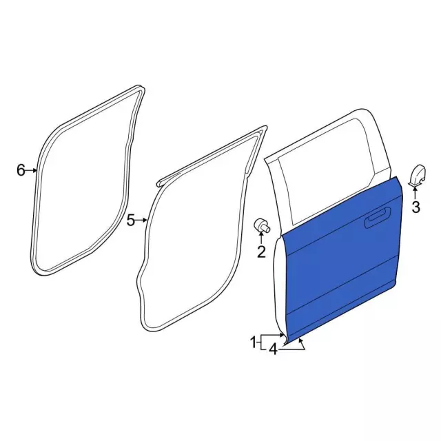 Outer Panel - Ford (fl3z1624701a) - view 2