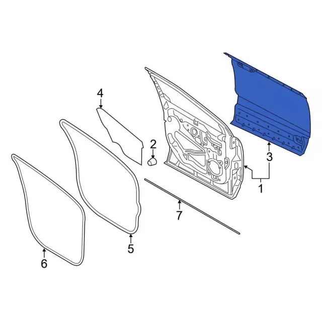 Outer Panel - Ford (ft4z5820201b) - view 2