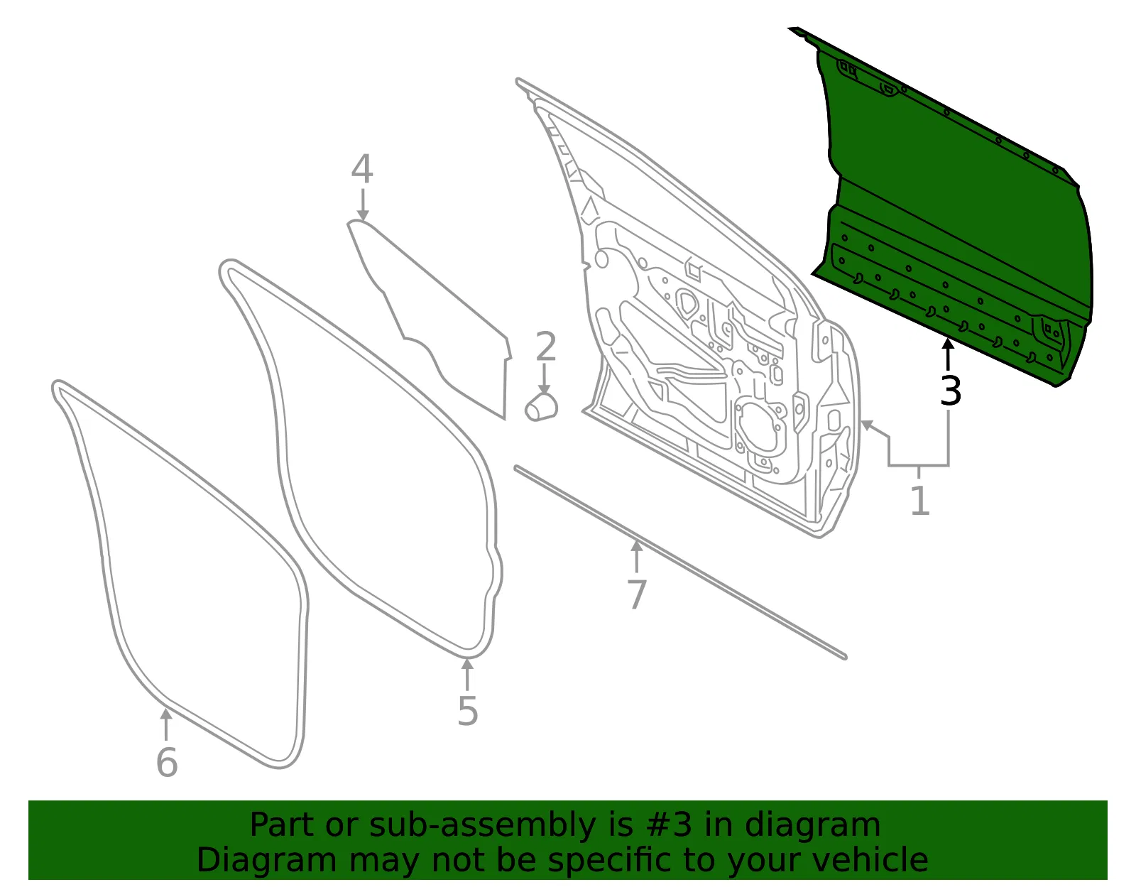 Outer Panel - Ford (ft4z5820201b) - view 3