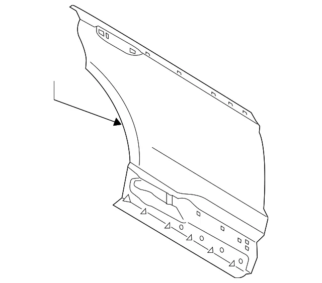 Outer Panel - Ford (ft4z5824701a) - view 3