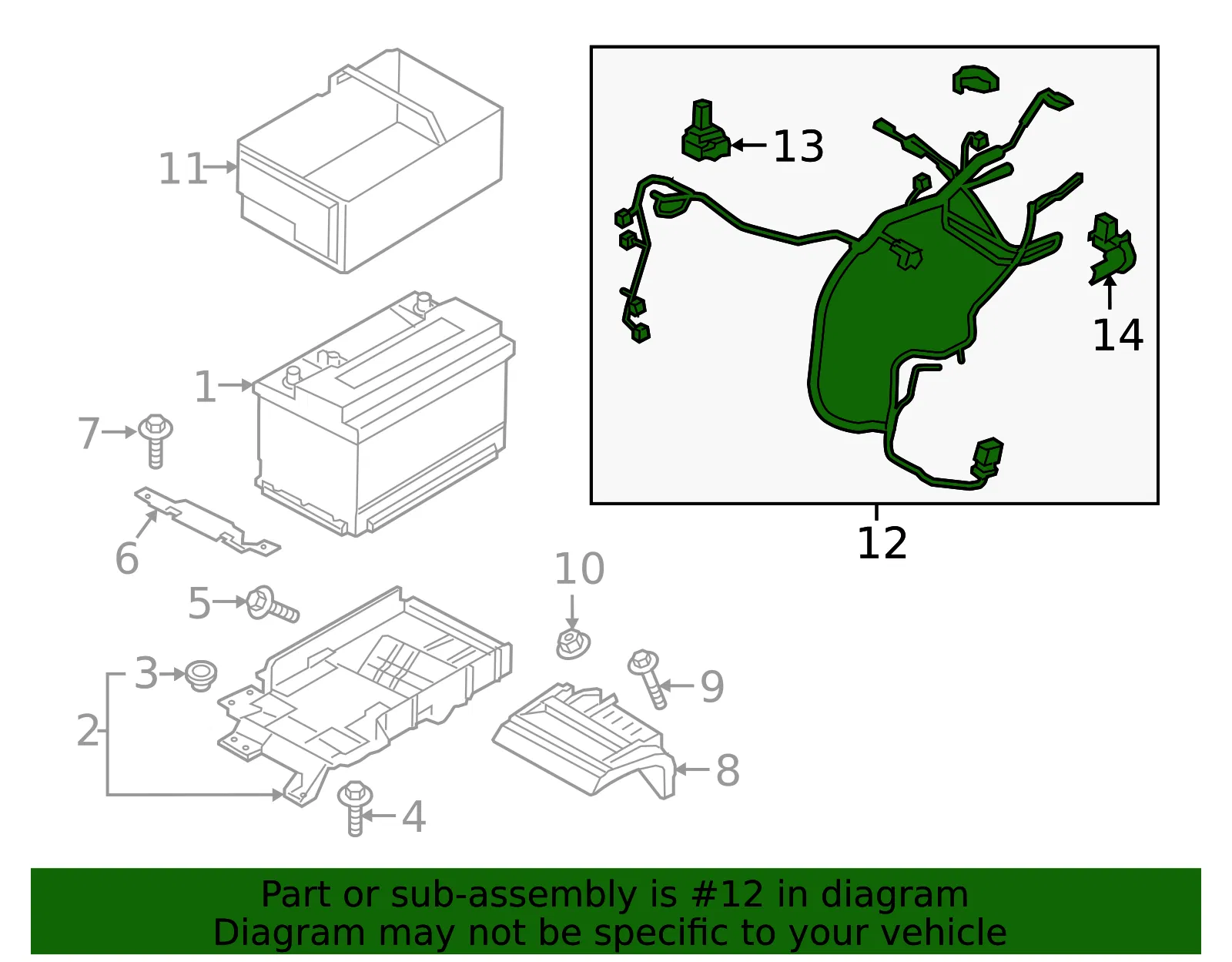Cable Assembly - Ford (gd9z14300c) - view 2