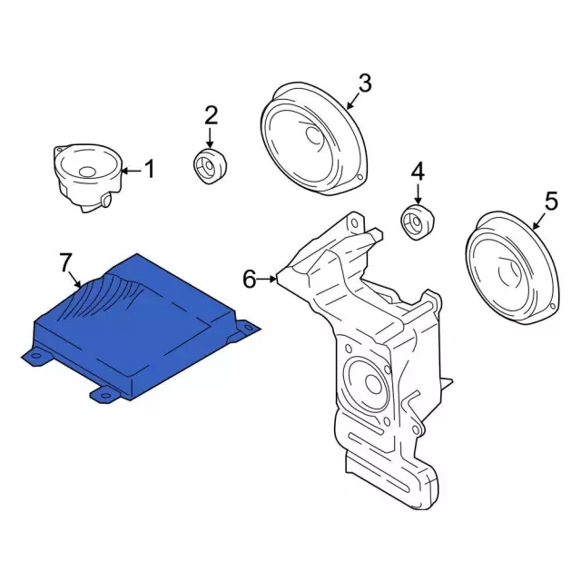 Radio Amplifier - Ford (gn1z18a849c) - view 2